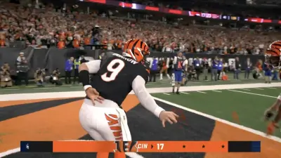 Bengals QB Joe Burrow doing the Griddy dance after scoring a rushing touchdown