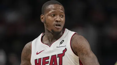 Terry Rozier dribbles up the court
