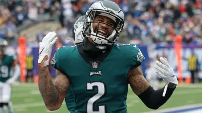 Eagles cornerback Darius Slay celebrates a play