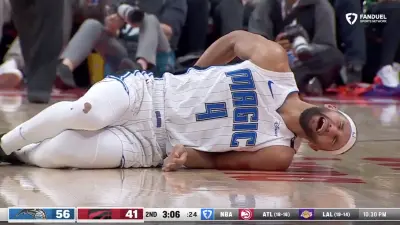 Magic guard Jalen Suggs in pain with a back injury