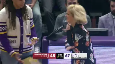 Kim Mulkey walking