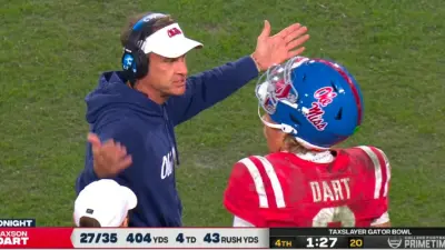 Lane Kiffin upset with Jaxson Dart