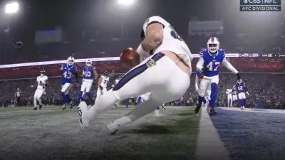 Mark Andrews drops the Ravens' two-point conversion attempt