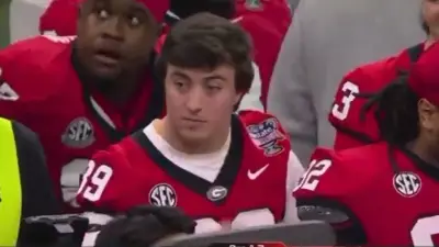 Parker Jones on the sidelines