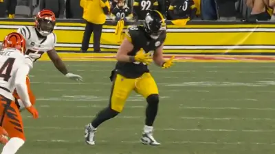 Pat Freiermuth drops a ball