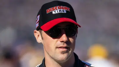Austin Cindric in a hat