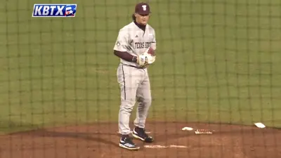 Alex Valentin on the mound