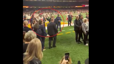 Sidelines of the Super Bowl