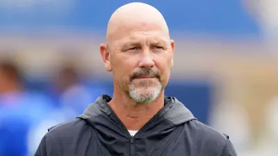 Gus Bradley in a hoodie