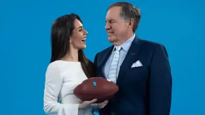 Jordon Hudson and Bill Belichick together