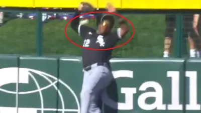 Oscar Colas misplaying a ball