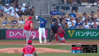 Shohei Ohtani swings