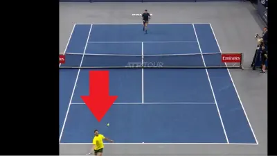 Tommy Paul chases down a ball
