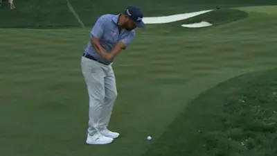 JJ Spaun hits from the fairway