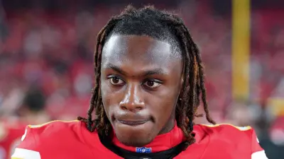 Xavier Worthy looks on
