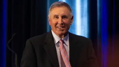 Gary Danielson giving a speech