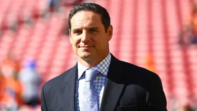 Jay Feely on the field before a game