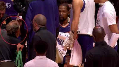 Kevin Durant and Mike Budenholzer argue