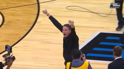 Will Wade celebrating