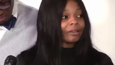 Karmelo Anthonys mother at a news conference