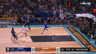 Florida guard Alijah Martin rises for a dunk during 2025 Final Four