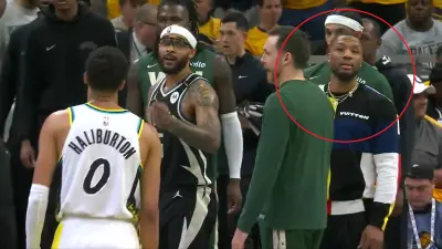 Damian Lillard trash-talking Tyrese Haliburton