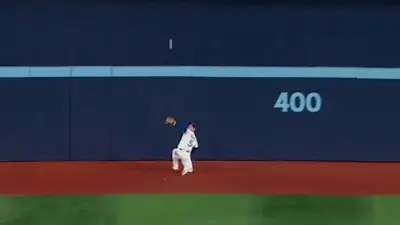 Daulton Varsho making a catch