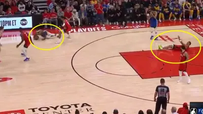 Jimmy Butler and Dillon Brooks flopping