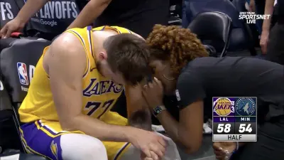 Lakers star Luka Doncic looking sick