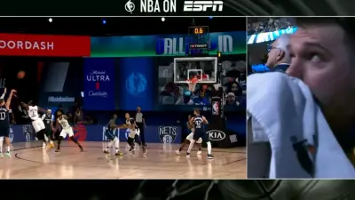 Luka Doncic crying during his tribute video