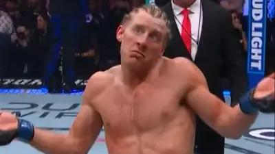 Paddy Pimblett shrugging his shoulders