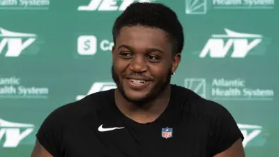 Armand Membou at a press conference