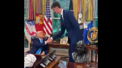 Donald Trump meets Florida player Olivier Rioux