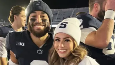 Julian Fleming poses with his girlfriend Alyssa Boyd