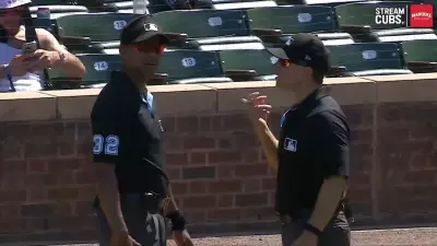 Umpires conferring