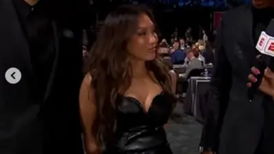 Maria Harper at the NBA Draft