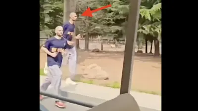 Victor Wembanyama jogging
